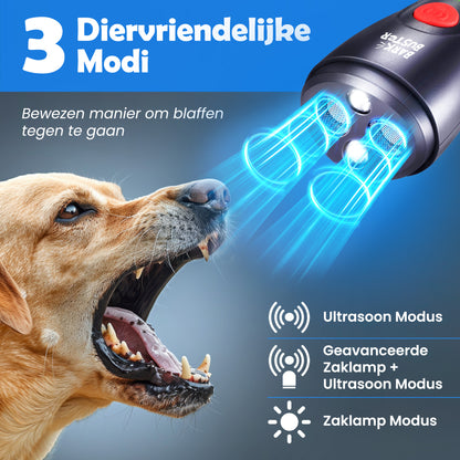 Anti Blaf Ultrasoon van BarkBuster met drie diervriendelijke modi geschikt voor alle hondenrassen