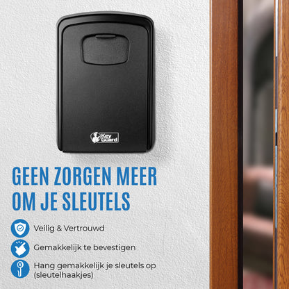 KeyGuard XL sleutelkluis, weerbestendig en uitgerust met een veilig combinatieslot.